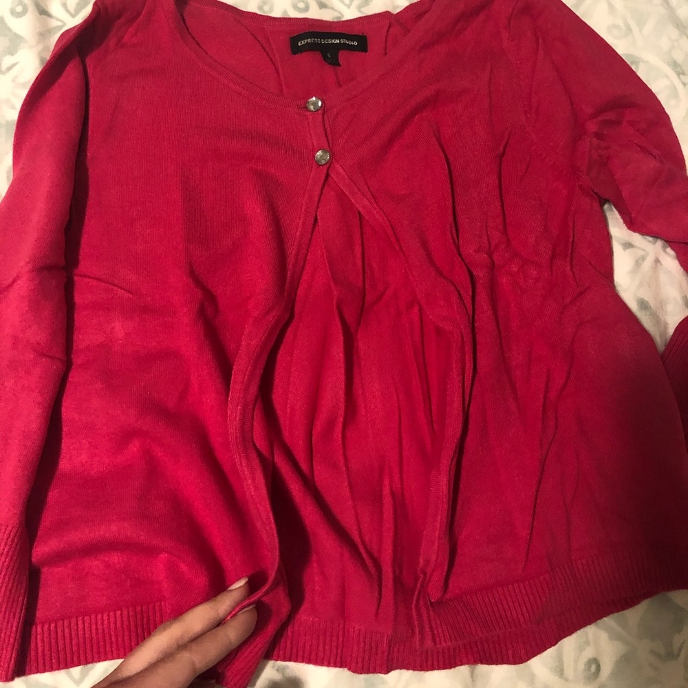Express bright pink sweater